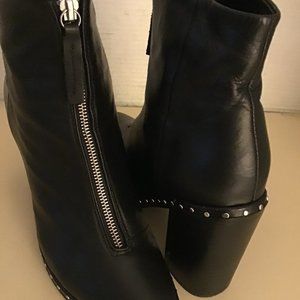 Sol Sana women black leather Axel boots US 10 Euro 41